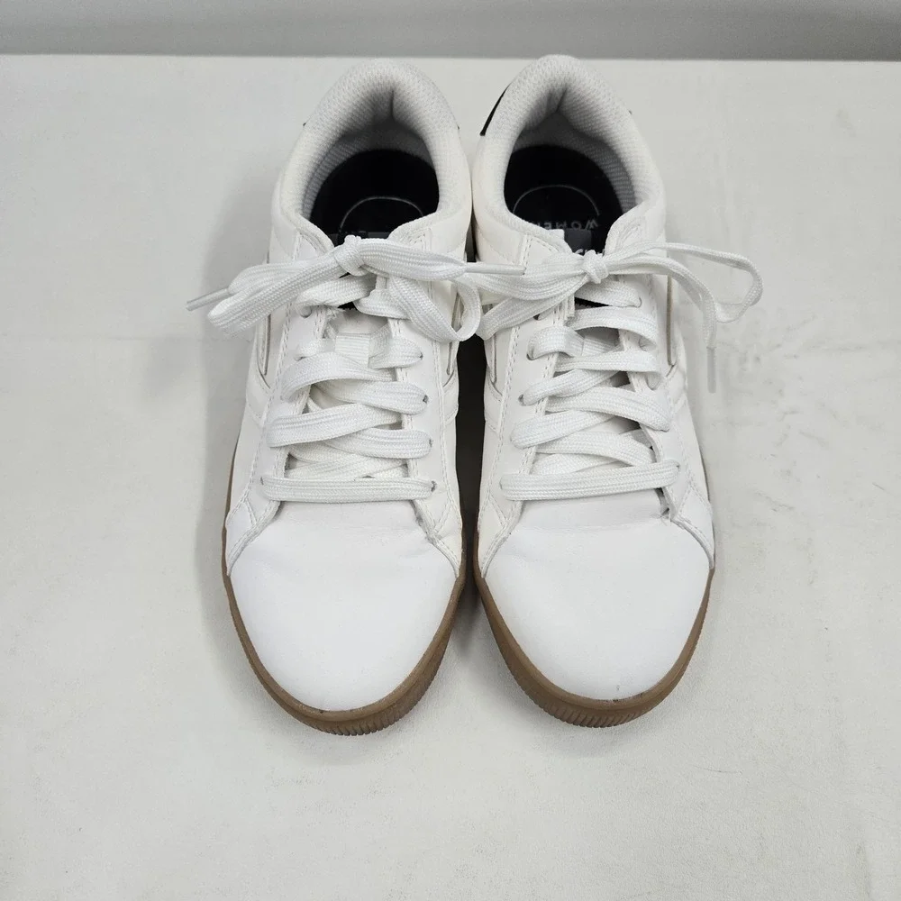 Ryka Viv Next Court Lace Up Inspired Women's‎ Sneakers White Faux Leather 5.5M